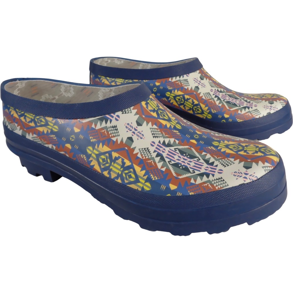 Pendleton Journey West Clogs / Boots - NEW Womens 8 Blue / Multi - #47960-CL3